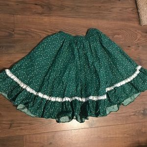 vintage square dancing prairie skirt